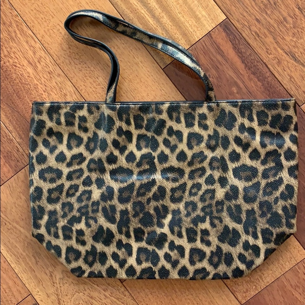 Chico’s large cheetah print tote